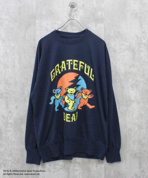 「Grateful Dead」 スウェットカットソー X-LARGE チャコール メンズ_画像9