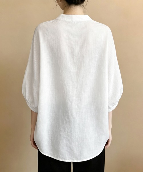 ブラウス シャツ Vネック七分袖ブラウス レディース : ZOZOTOWN Yahoo
