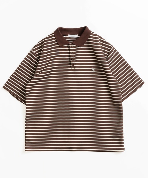 「MUHET」 半袖ポロシャツ X-LARGE ボルドー レディース_画像5
