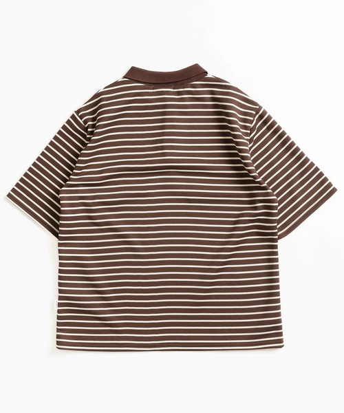 「MUHET」 半袖ポロシャツ X-LARGE ボルドー レディース_画像6