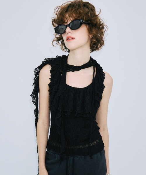 JOSE MOON（ジョゼムーン） RAFFLE LACE TOPS/ラッフルレーストップス