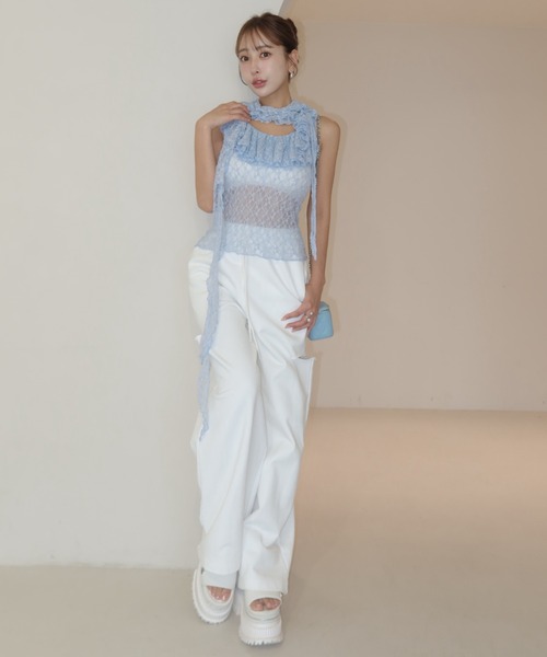 JOSE MOON（ジョゼムーン） RAFFLE LACE TOPS/ラッフルレーストップス