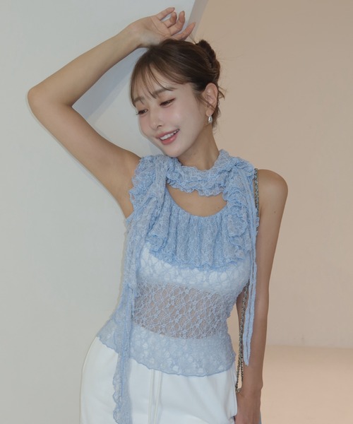 新品未使用❤️タグ付き❤️JOSE MOON ❤️RAFFLE LACE TOPS JOSE MOON（ジョゼムーン） RAFFLE LACE TOPS/ラッフルレーストップス