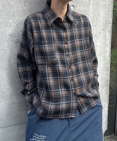 「MandO(エムオー)」 長袖シャツ MEDIUM ピンク メンズ_画像5