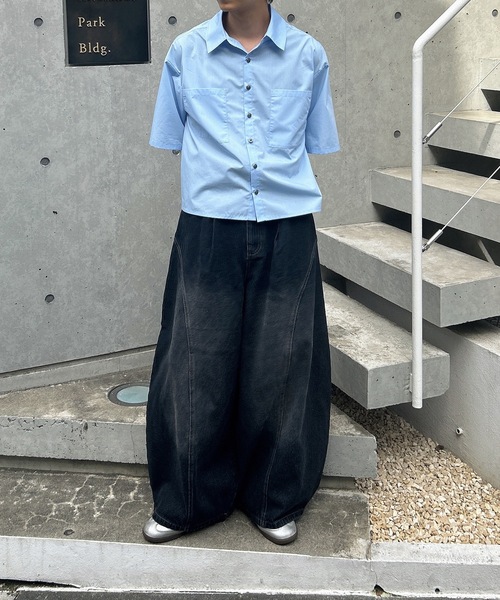 「MandO(エムオー)」 パンツ MEDIUM グリーン メンズ_画像4