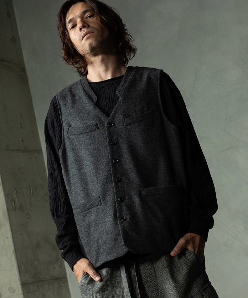 EGO TRIPPING（エゴトリッピング） ベスト ジレ mcg3858-FRENCH GILET