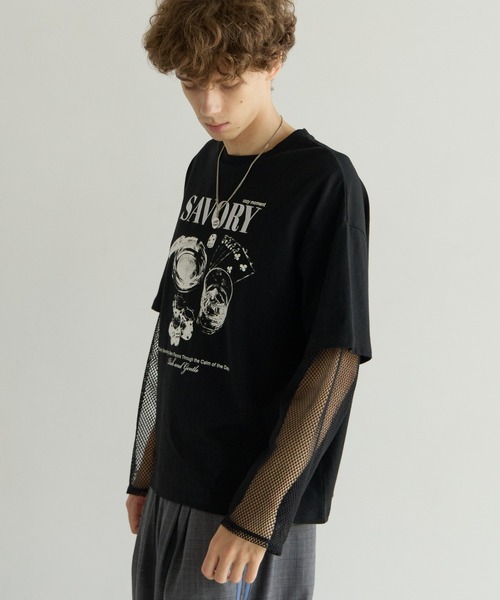PBLIM tシャツ 「UNISEX」ソデメッシュトップス レディース メンズ