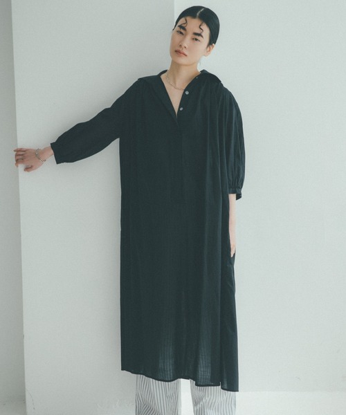 「Audrey and John Wad」 7分袖ワンピース FREE ベージュ レディース_画像2