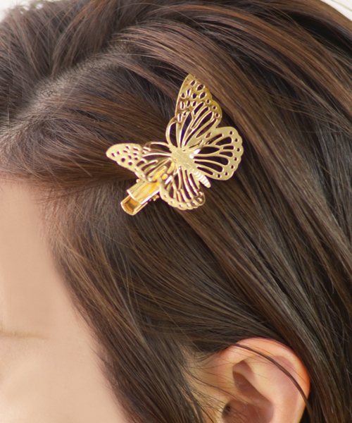 新品未使用 バタフライ  蝶々 ヘアクリップ 髪留め Amazon | LALAFINA 蝶 ヘアクリップ 髪飾り ちょうちょ 髪留め