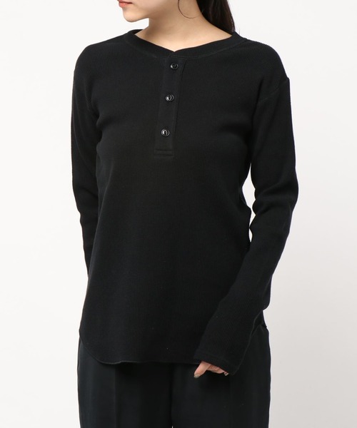 tシャツ M1290 ヘビーリブヘンリー レディース