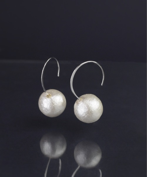 anq.（アンク） ピアス 「anq.」コットンパール フックピアス