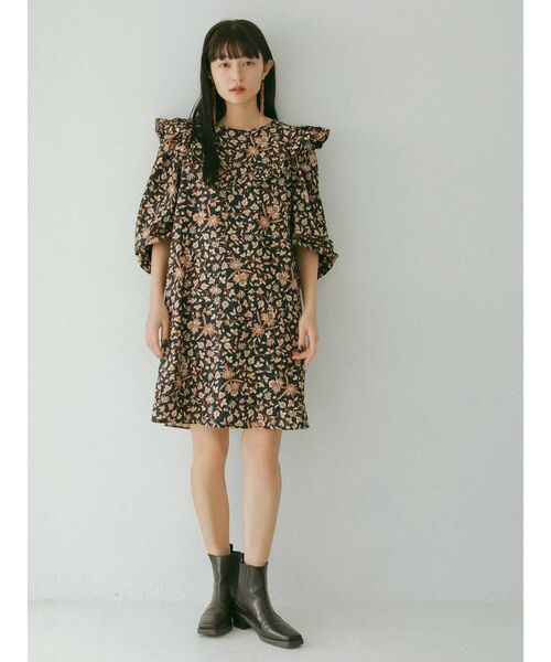 お歳暮 ワンピース ボタニカルショルダーデザインミニワンピース Zozotown Paypayモール店 通販 Paypayモール 激安単価で Www Thaihealthcenter Org