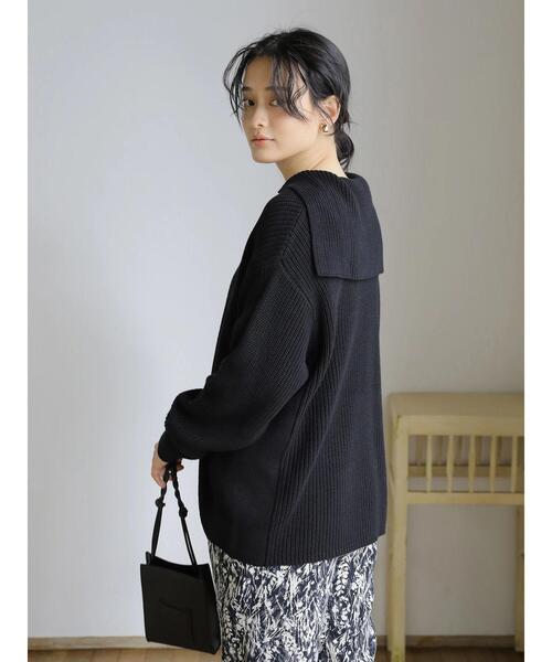 AMERICAN HOLIC（アメリカンホリック） ニット 片畦セーラーカラー