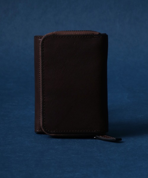 財布 メンズ ANPAS Eco Real Italy Leather Three Fold ＆ Round Zip Wallet/ANPAS 別注｜zozo｜08