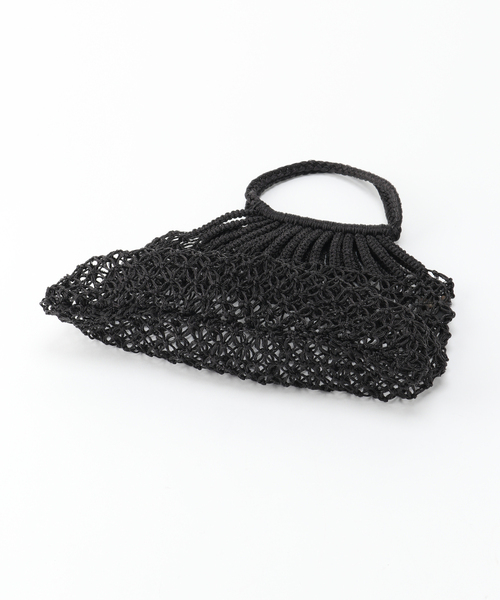 【BAGMATI/バグマティ】メッシュバック： 未使用 BAGMATI（バグマティ） メッシュ コード編みバッグ METALIC
