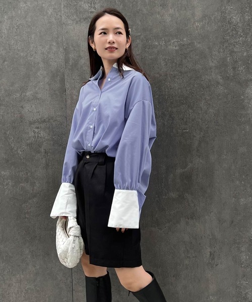 ＊未使用タグ付き＊eLLa ロングカフスブラウス 楽天市場】[RASW]【VERY掲載】ボウタイ付きロングカフスブラウス