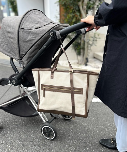 SOLPRESA（ソルプレーサ） マザーズバッグ バイカラー軽量キャンバス