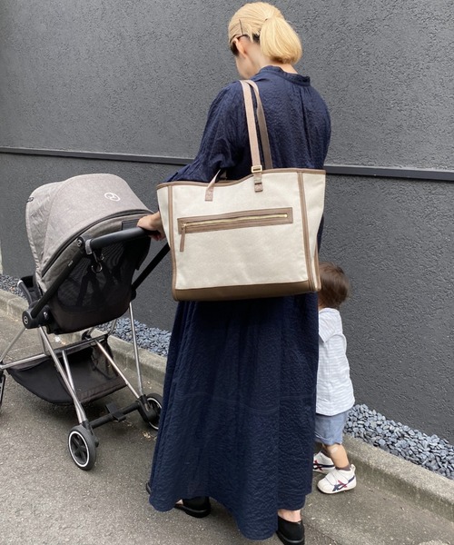 SOLPRESA（ソルプレーサ） マザーズバッグ バイカラー軽量キャンバス