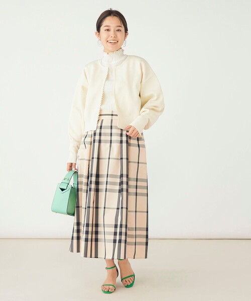 チェックスカート（Oggi掲載アイテム）★新品未使用品★NOLLEY'S NOLLEY'S（ノーリーズ） レディース スカート ウォッシャブルタフタ