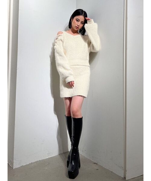 【新品】THE TOE シャギーニットショートパンツ　beige セール】シャギーニットショートパンツ（その他パンツ）｜SOLLON