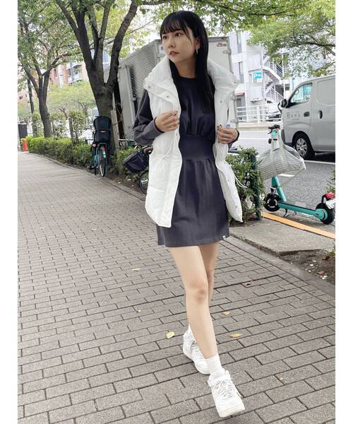 ワンピース 「RUSSELL ATHLETIC&times;MURUA」ウエストリブミニワンピース