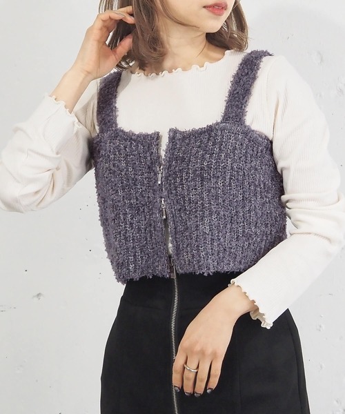 tiptop（ティップトップ） ベスト ジレ アソートダブルZIPビスチェ
