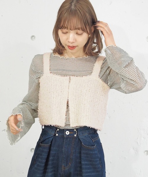 tiptop（ティップトップ） ベスト ジレ アソートダブルZIPビスチェ