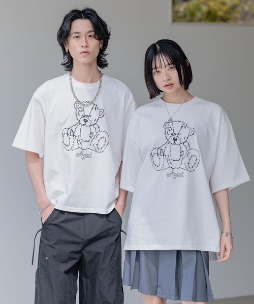 Anui（アニュイ） tシャツ 「UNISEX/2サイズ展開」GRMベアーTシャツ