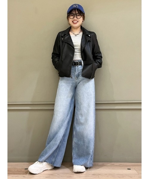 GAP（ギャップ） ワイドパンツ ジーンズ デニム デニムパンツ ミッド