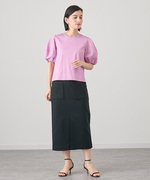 【新品】ANAYI 24SS ロングスカート S　M ANAYI スカート コットンレーヨンベイカースカート : ZOZOTOWN