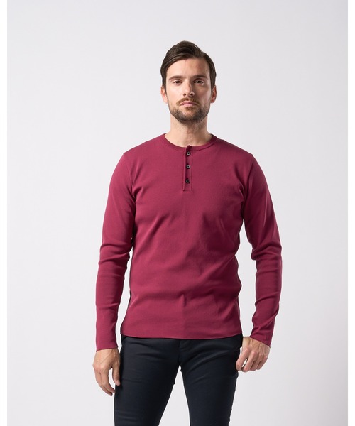 wjk ヘンリーネック tシャツ ct surf henley L/S メンズ : ZOZOTOWN