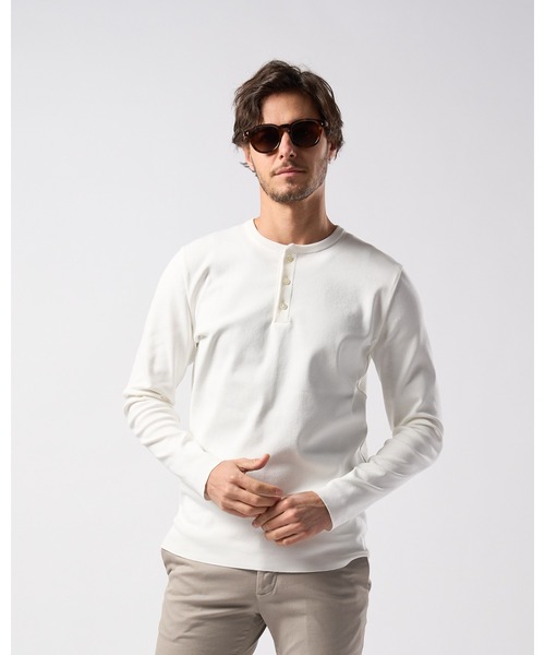wjk ヘンリーネック tシャツ ct surf henley L/S メンズ : ZOZOTOWN