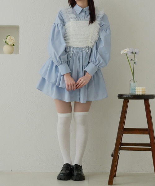 ☆Eaphi nuance tulle bustier☆ベージュ☆新品☆ビスチェ