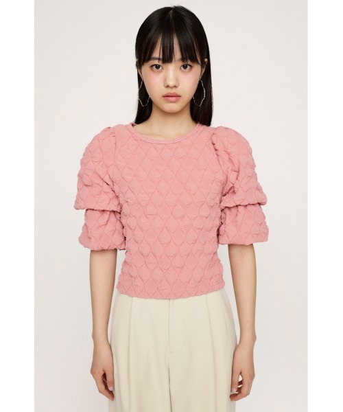 SLY tシャツ PUFF SLEEVE CUT TOPS パフスリーブ カット