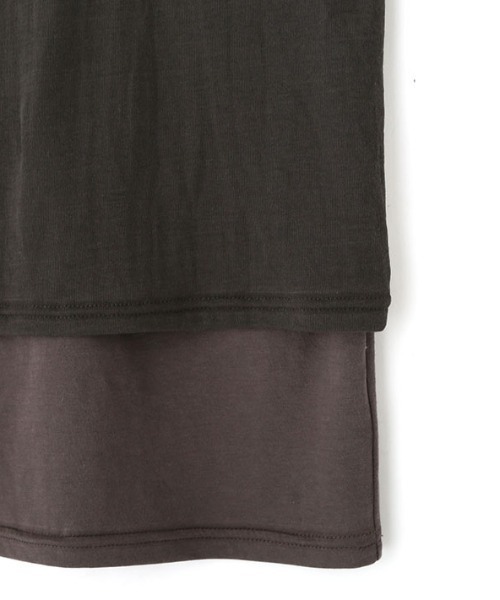 ETRE TOKYO tシャツ レイヤードバイカラータンクトップ