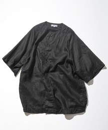 CAHLUMN（カウラム） シャツ Linen Baseball Shirt/リネン ベース