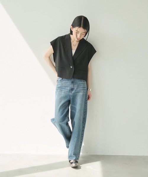 最終値下げ　リボンベスト　ジレ c3dd3accf342f2d85314225ddecf0b