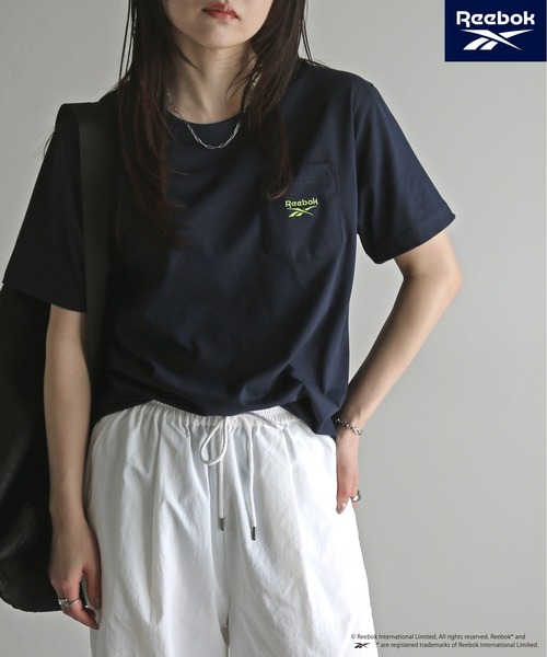 tシャツ 「Reebok/リーボック」 ポケット付きワンポイント刺繍