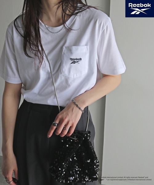 tシャツ 「Reebok/リーボック」 ポケット付きワンポイント刺繍