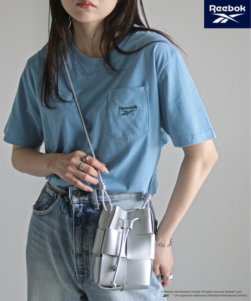 tシャツ 「Reebok/リーボック」 ポケット付きワンポイント刺繍