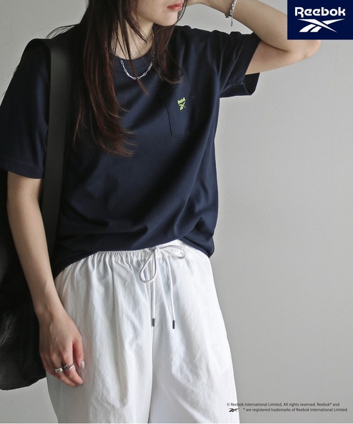 tシャツ 「Reebok/リーボック」 ポケット付きワンポイント刺繍