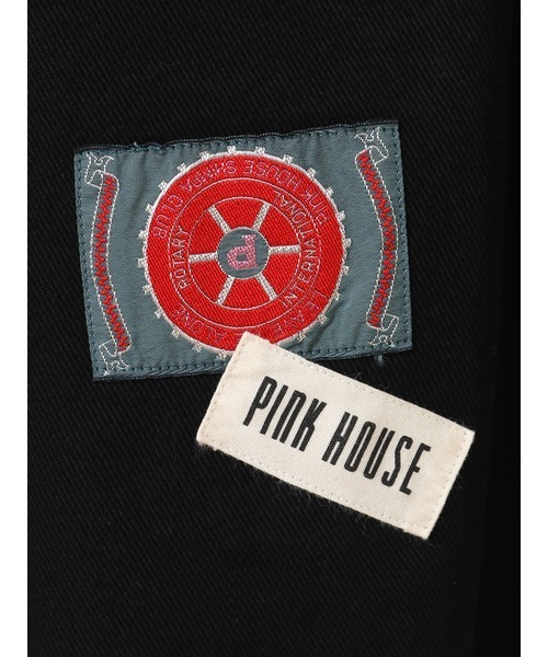 PINK HOUSE デニムスカート ネームワッペン使いスカート