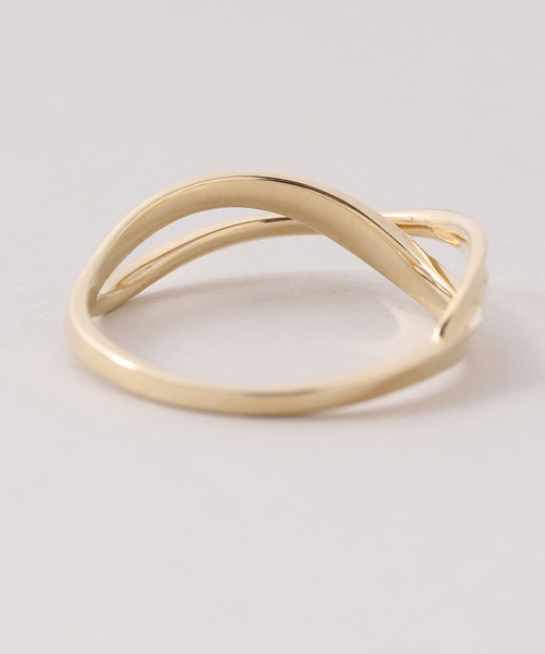 Lilas 指輪 リング 2ラインツイストモチーフリング K10 レディース