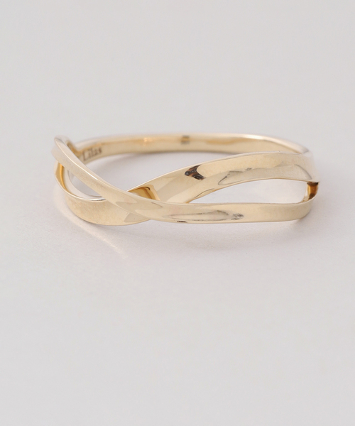 Lilas 指輪 リング 2ラインツイストモチーフリング K10 レディース