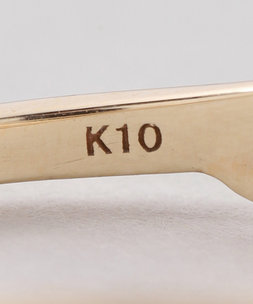 Lilas 指輪 リング 2ラインツイストモチーフリング K10 レディース