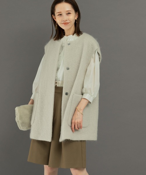 ベスト ジレ モヘアシャギーベスト レディース ベスト ジレ シャギーモヘアジレ レディース : ZOZOTOWN Yahoo