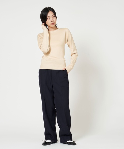 ニット セーター EVERY DAY KNIT エブリデイ ニット 無地 セーター 長袖 レディース メンズ THE SHINZONE ニット セーター EVERY DAY KNIT エブリデイ 無地