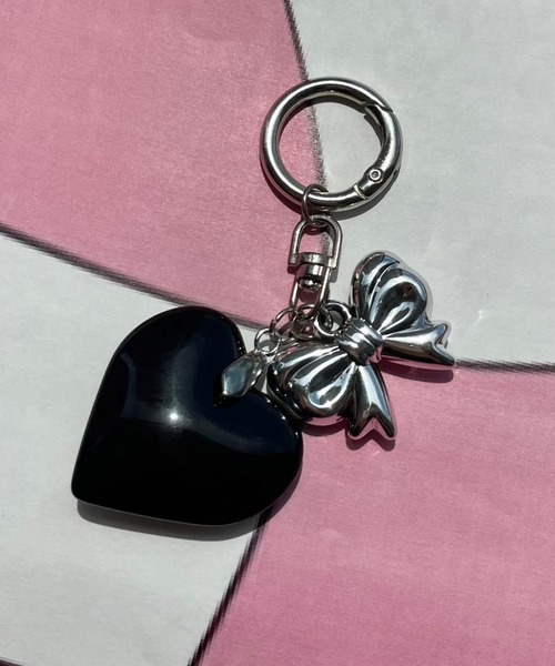 WEGO（ウィゴー） キーホルダー WEGO/クリアカラーハートキーホルダー