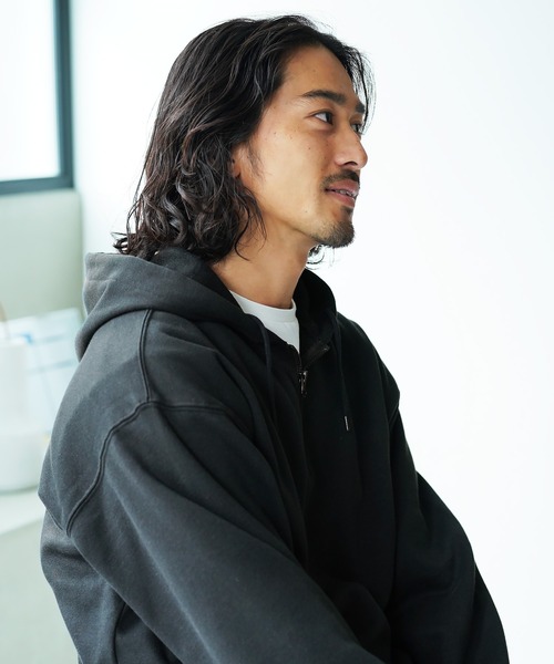 JIGGYS SHOP（ジギーズショップ） パーカー 裏起毛ハーフジップ