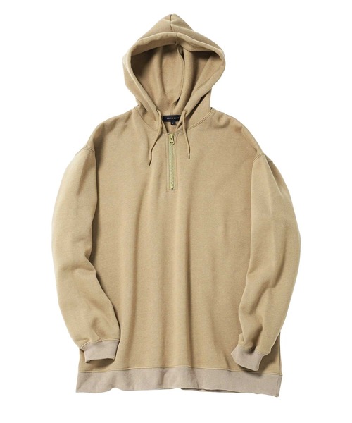 【LOOK掲載】hidden gems フルジップスウェットフーディーパーカー JIGGYS SHOP（ジギーズショップ） パーカー 裏起毛ハーフジップ